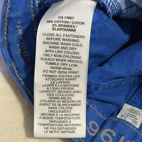 18/24m Baby gap 1969 denim primary blue jeans, Carter’s hoodie blue print - Picture 6 of 10